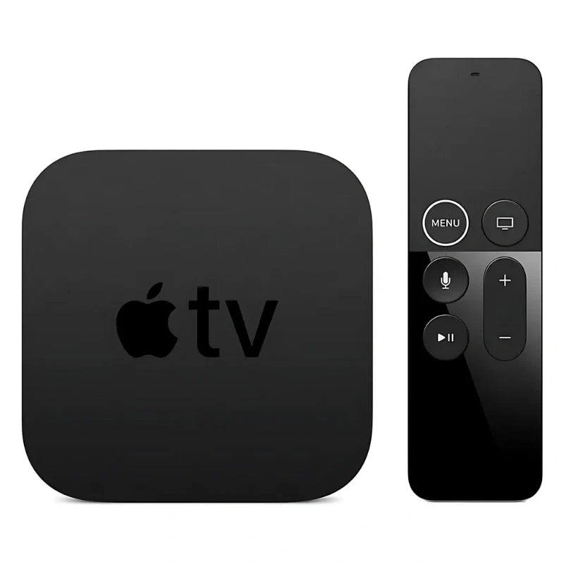 Apple TV HD with Siri Remote displayed, showcasing his premium quality, intuitive touch interface, and voice control capabilities